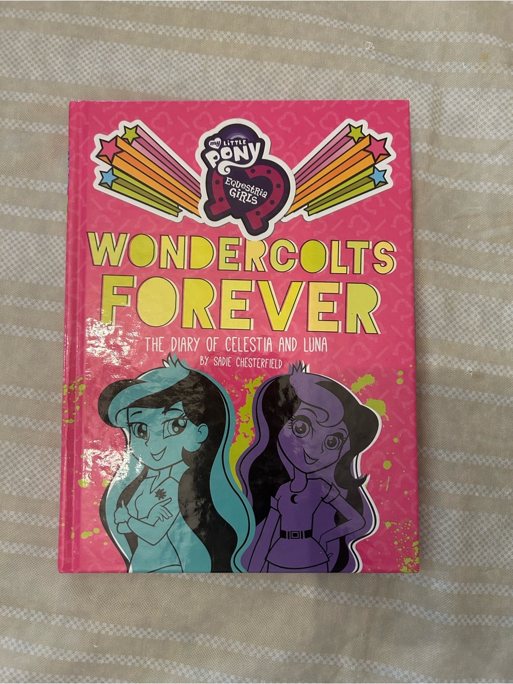 My Little Pony Pink Yellow Purple Blue Wondercolts Forever Book